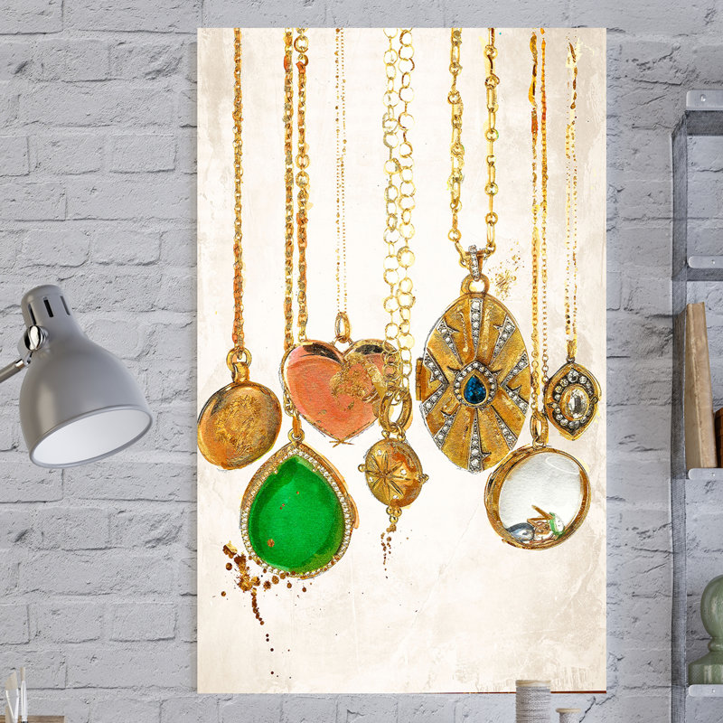 «Charmed Im Sure 2», reproduction d'impression sur toile tendue, H 39,5 po x l 27,5 po x P 0,75 po, Encadrement champagne