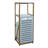 Arrthor Laundry Basket with Removable Hamper and Two Tier Bamboo Shelf for Bathroom Storage and Organization