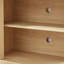 64-Inch Wavy TV Stand with Rounded Sideboard and Vertical Stripe Storage Cabinet