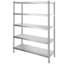 Étagère en acier inoxydable 47,5 x 18 pouces Étagère de rangement réglable à 5 niveaux Étagère en acier inoxydable
