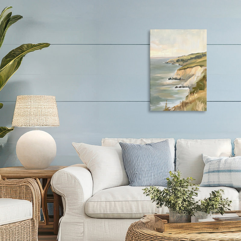 Toile Cliff Off The Sea, design par Petal Prints Design, 24 x 16