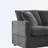 Modern L Shape Modular Sectional Sofa 5 Seat Chenille Couch with 2 Pillows Combinable for Room-949680524