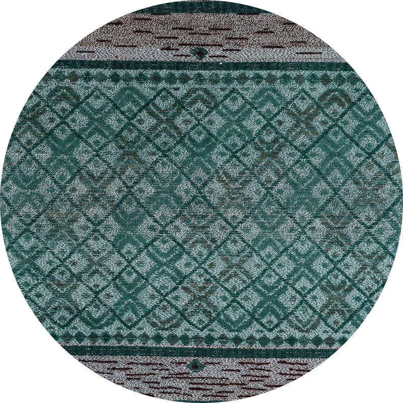 Tapis abstrait moderne 4840, Rond 7 pi