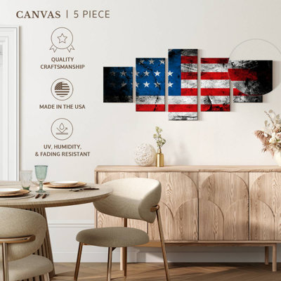 Drapeau américain grunge