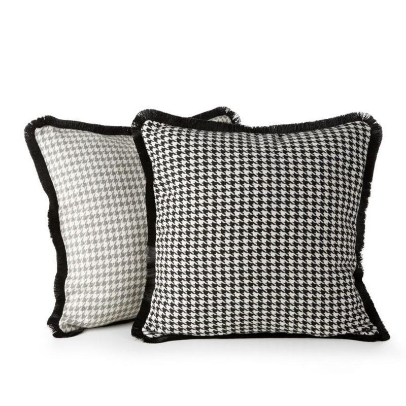 Pepitka Pillowcase, White/Black