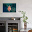 Graceful Sea Turtle Swim Peaceful Serene Vibrant Turtle Nature Ocean Wall Art Print 1 Piece Wrapped Canvas Wall Art-1049148294