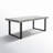Clement Rectangular Concrete Outdoor Dining Table ,-23397690-91134559