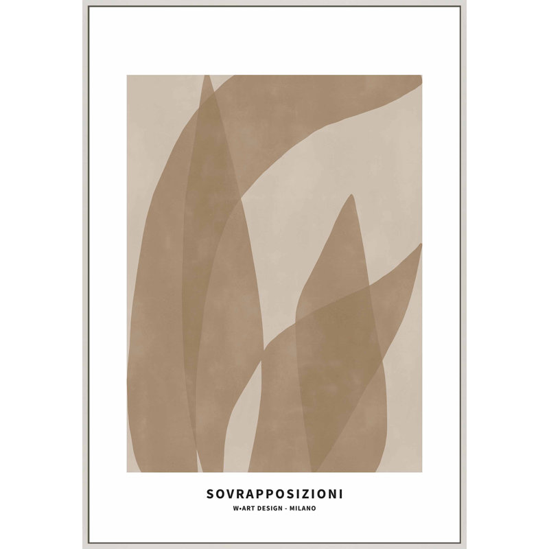 Bryheem 1 Framed On Canvas Print, H 50 po x l 35 po x P 1,25 po, Blanc