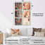 Feuilles d'automne orange - ensemble d'art mural floral de 6-1830617060-1830617063