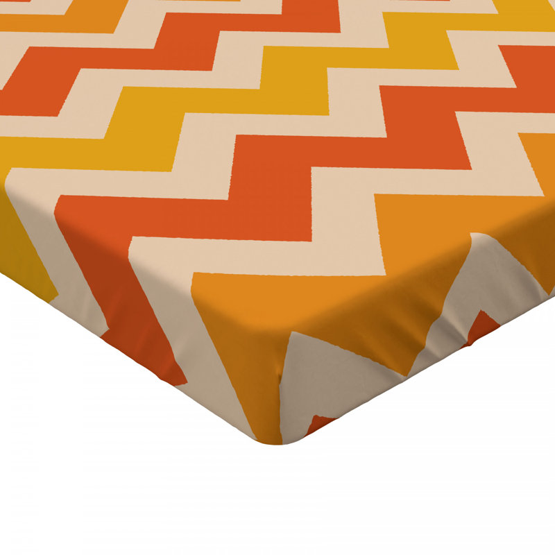 Microfiber Chevron Fitted Sheet, Full Fitted Sheet
