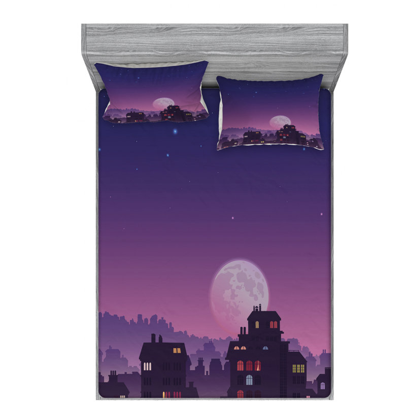 Microfiber Sheet Set, Queen Sheet Set with Fitted Sheet