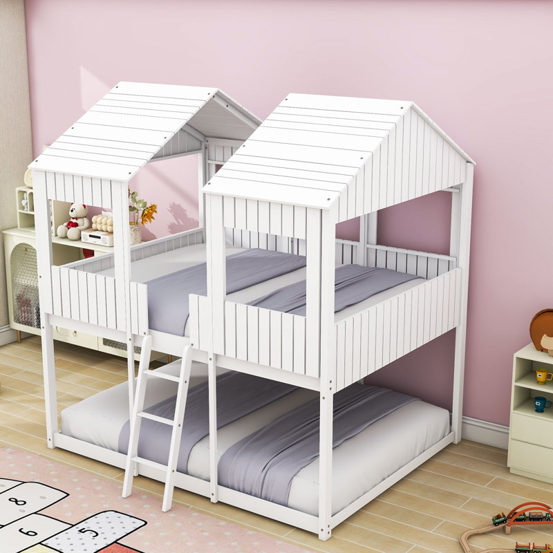 Mirena Kids Full Over Full Bunk Bed, White