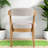 Comfortable Dining Chairs Wood Frame Upholstered Modern Kitchen Set