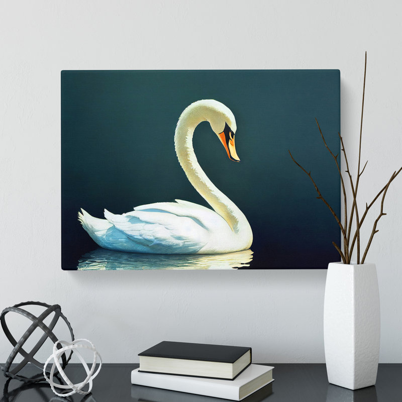 Striking Swan - Wrapped Canvas