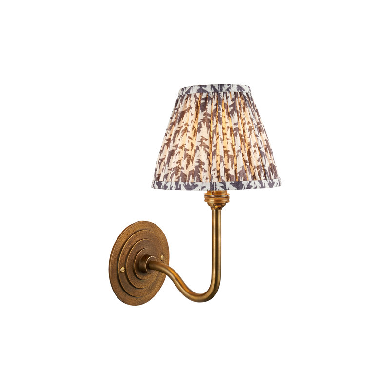 Aletriz Steel Armed Sconce, Brown