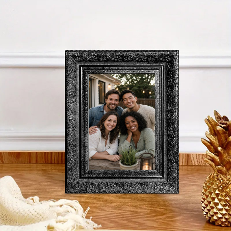 Cadre photo noir 1PC 5 "x 7" avec lignes horizontales ou verticales 1PC