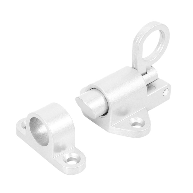Spring Bounce Door Bolt Latch, Gray
