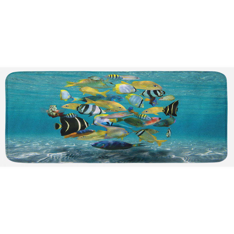Coastal Synthetic Kitchen Mat
