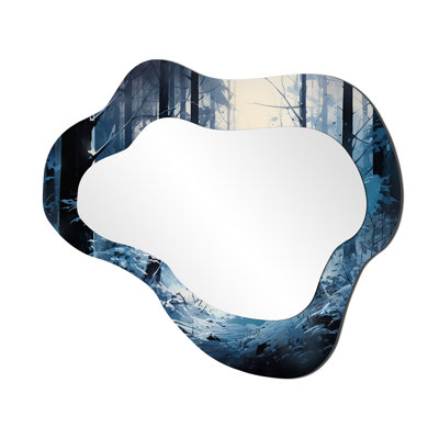 Miroir mural asymétrique traditionnel Misty Sunshine