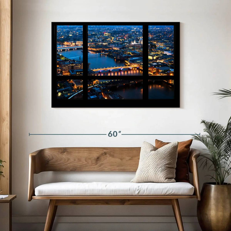 Ravi London Window View, 30" H x 45" W