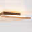 10.6" Modern Farmhouse Rectangular Wood LED Flush Mount Ceiling Light