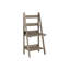 Bureau incliné de 155 cm de hauteur pour intérieur contemporain - Finition taupe marron avec rangement, stratifié