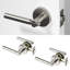 Poignée de porte Terra Design moderne dissimulé pour (Hall et garde-robe) - Style minimaliste élégant en nickel brossé-114645716