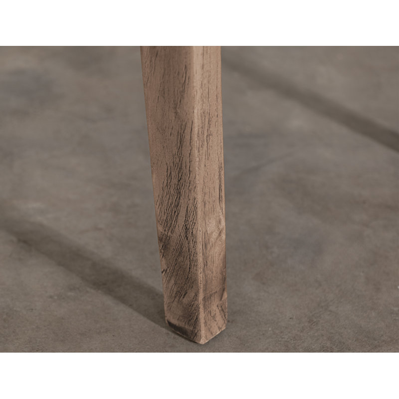 Chaise rembourrée en bois, Marron clair