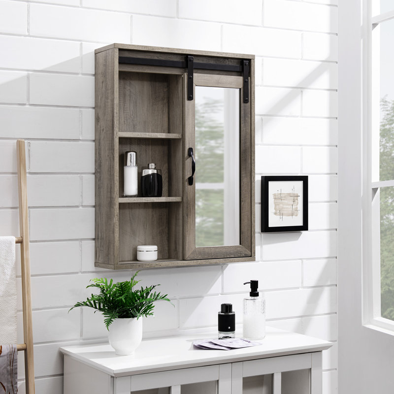 Jalia Bathroom Cabinet, Gray Wash