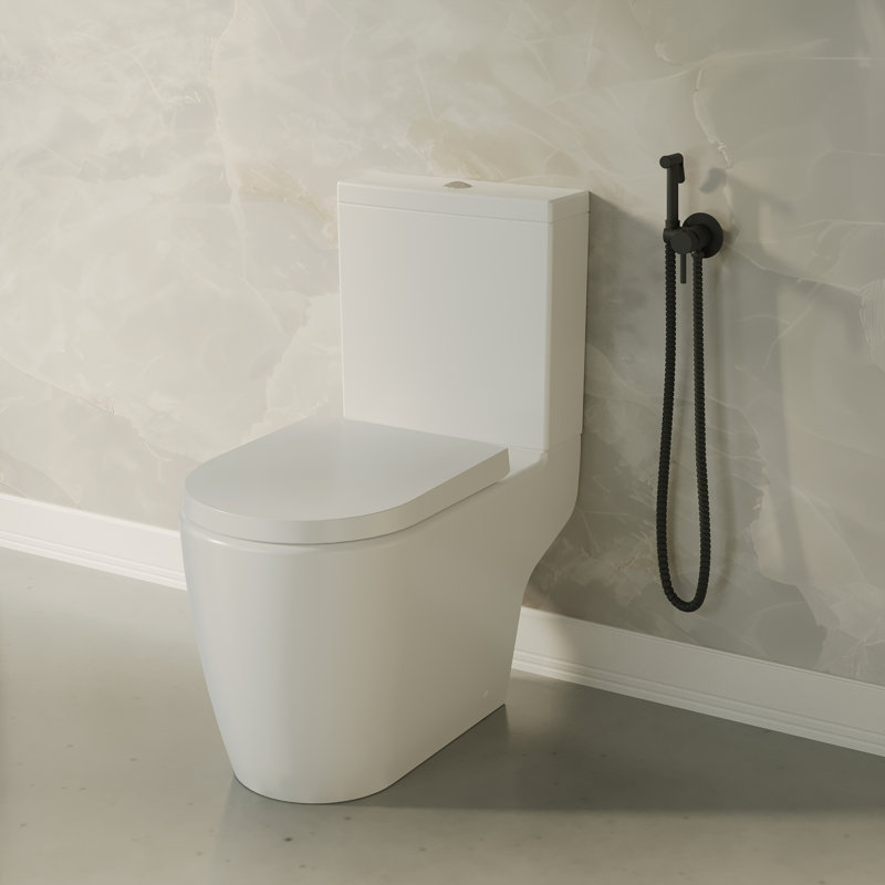 Maggio Round Concealed Thermostatic Douche - Chrome, Matte Black