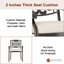 Chaise de patio empilable avec coussin-84938656