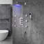 Trialo Solid Brass Colour Changing LED Rain Shower Dynamic Lighting and Relaxing Rainfall Experience-48171174