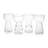 Amélie Assorted Glass Vases, Set of 4