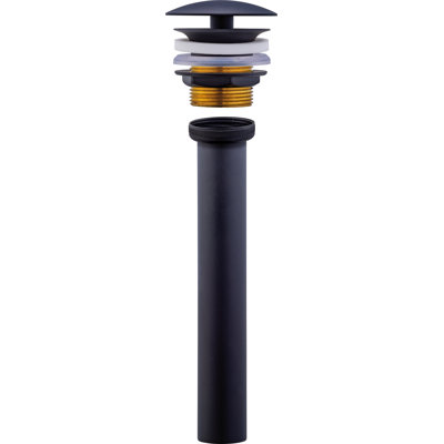 Black Matte Slotted Waste