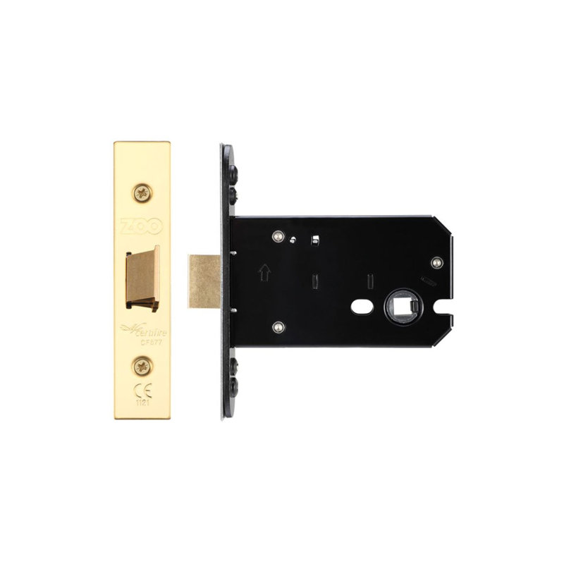 Flat Latch, Brass Finish/Anti Tarnish