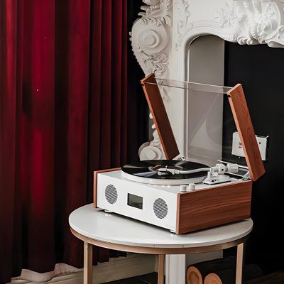 Rétro tourne-disque avec haut-parleur Bluetooth et Phonographe intégré