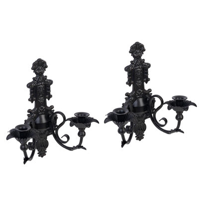 2 Piece Metal Wall Bath Sconce Set
