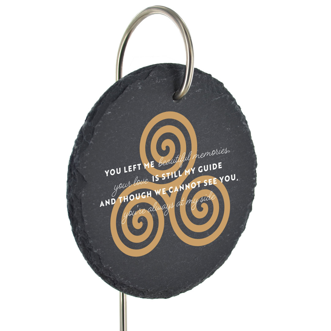 Bodison Waterproof Slate Circle People Memorial Plaque