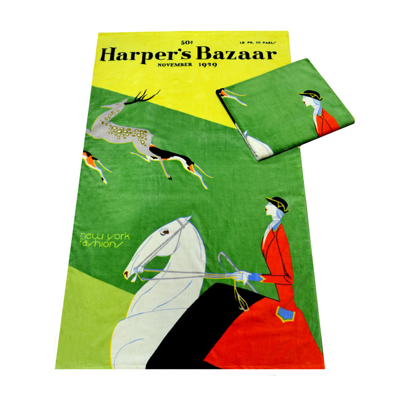 Serviette de plage en coton 100% bazaar de harper