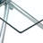 Modern Minimalist Rectangular Glass Dining Table With Sturdy Metal Legs For Various Spaces