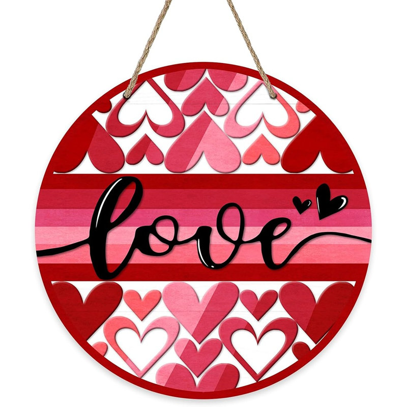 Plaque de porte pour la Saint-Valentin Love