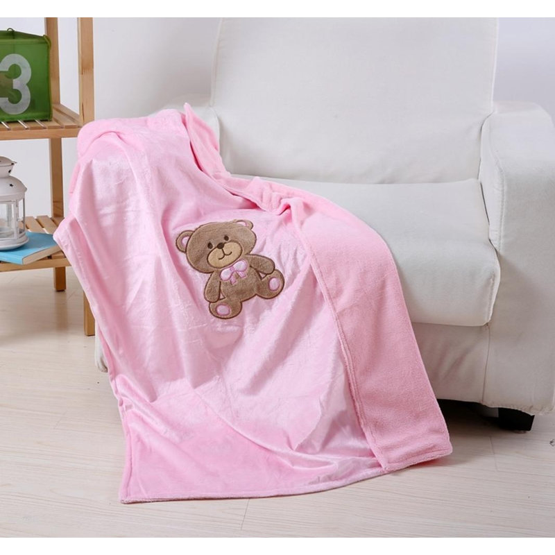 Ultra Soft Teddy Blanket, Pink