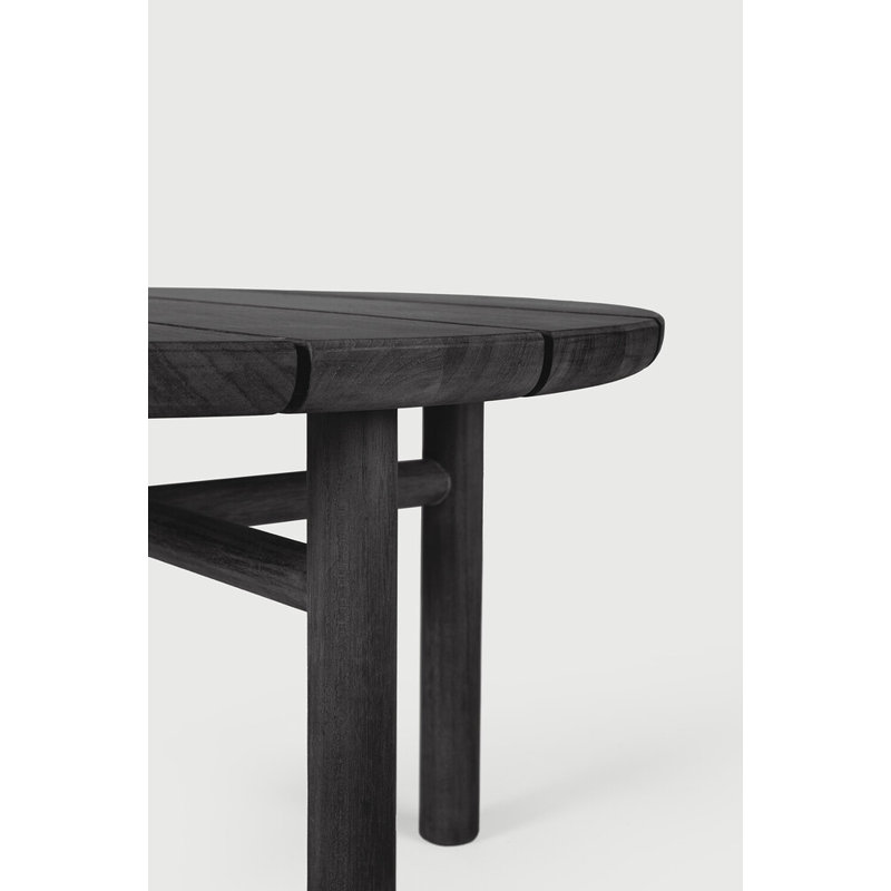 Quatro Outdoor Round Teak Coffee Table,  24" W x 24" L