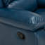 Fauteuil inclinable en cuir bleu marine