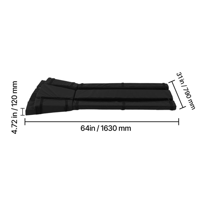 Coussin de basket-ball de 64 po de hauteur avec rembourrage durable résistant aux intempéries pour poteau carré de 7 po x 7 po