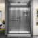 Infinity-Z 60" W x 30" H x 74.75" H Semi-frameless Sliding Shower Kit with Base Included