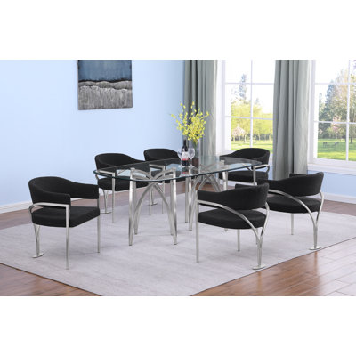 Grandeur Tempered Glass Dining Set