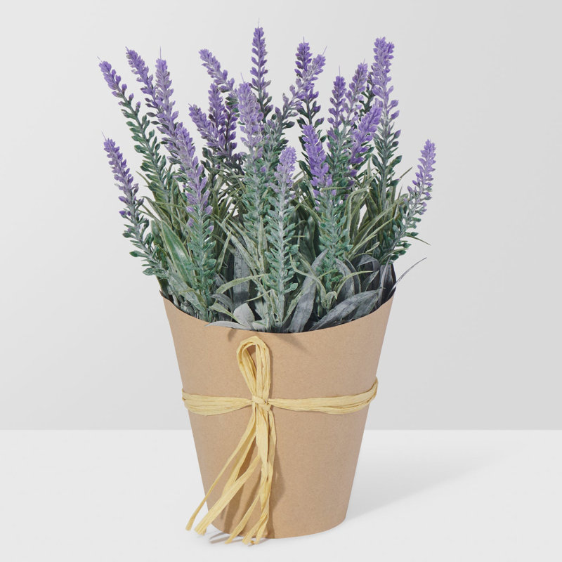 Faux plante décorative lavande en pot