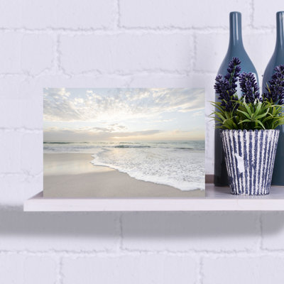Serene Beach Morning Serene Tranquil Abstract Coastal Wall Art