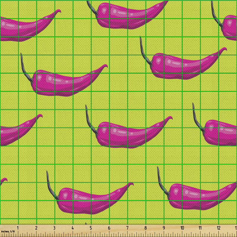 Cheylynn Modern Pop Art with Contemporary Chili Multi-Purpose Fabric